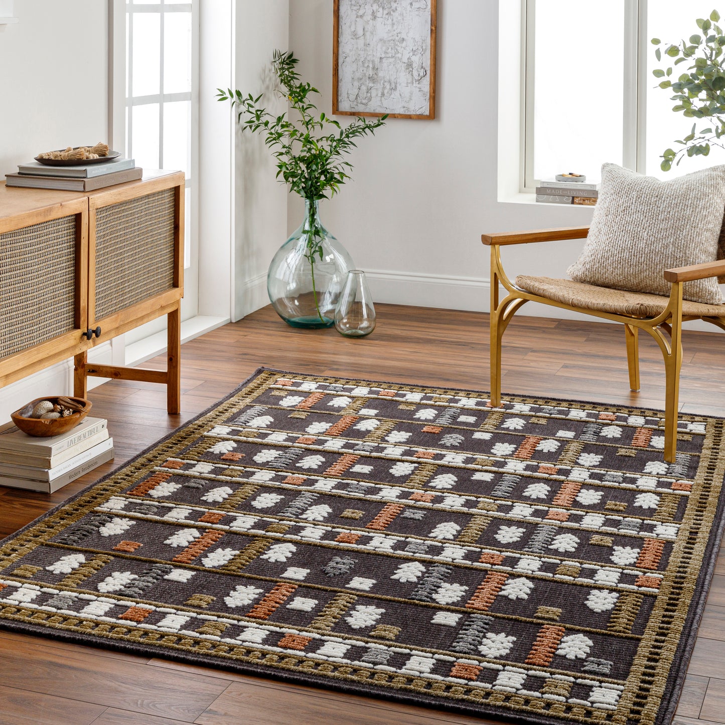 Lyna 31717 Machine Woven Synthetic Blend Indoor Area Rug by Surya Rugs