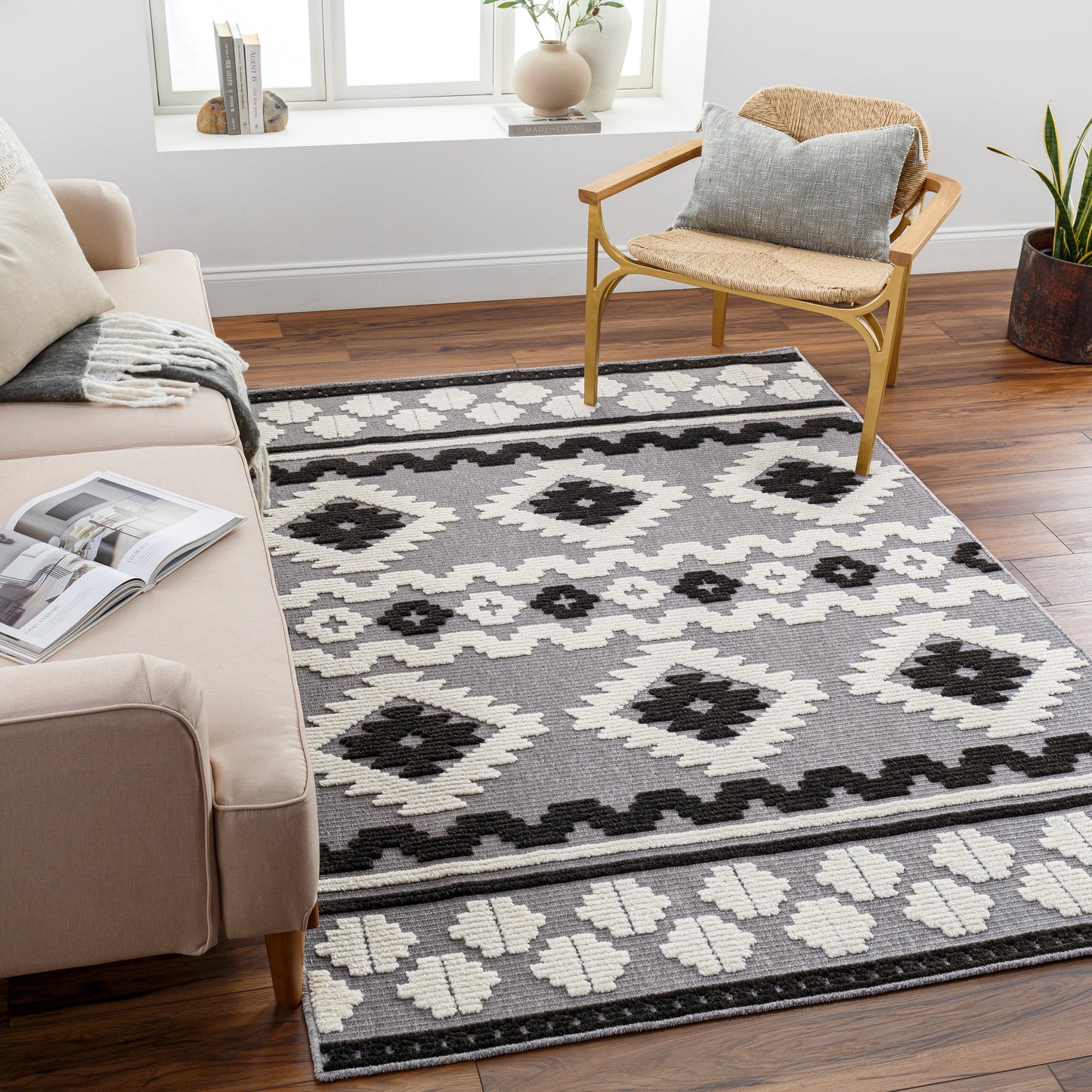 Lyna 31724 Machine Woven Synthetic Blend Indoor Area Rug by Surya Rugs