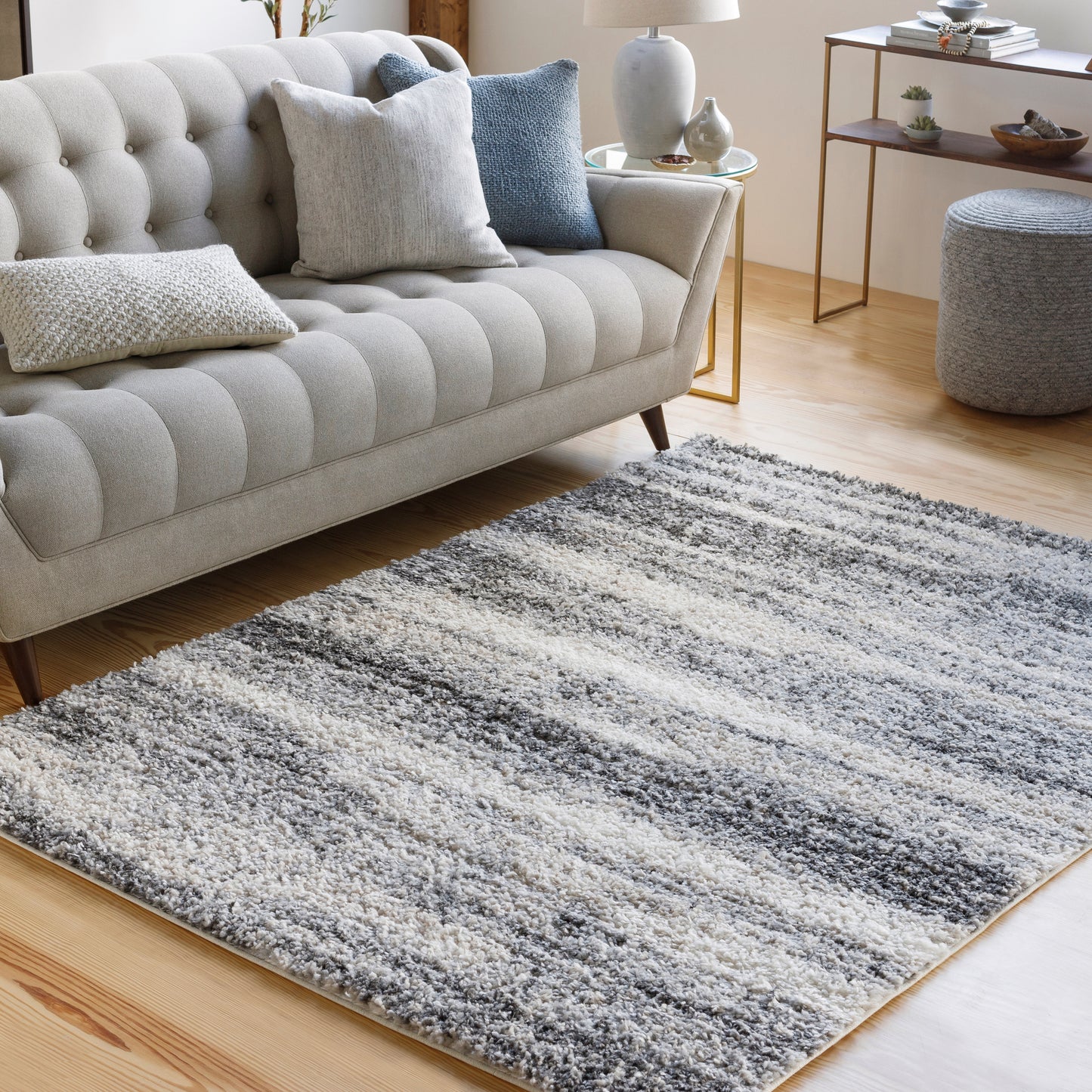 Lyra Shag 29168 Machine Woven Synthetic Blend Indoor Area Rug by Surya Rugs