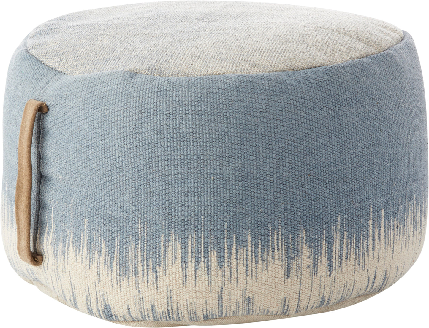 Life Styles AS263 Cotton Stonewash Drum Pouf Pouf From Mina Victory By Nourison Rugs