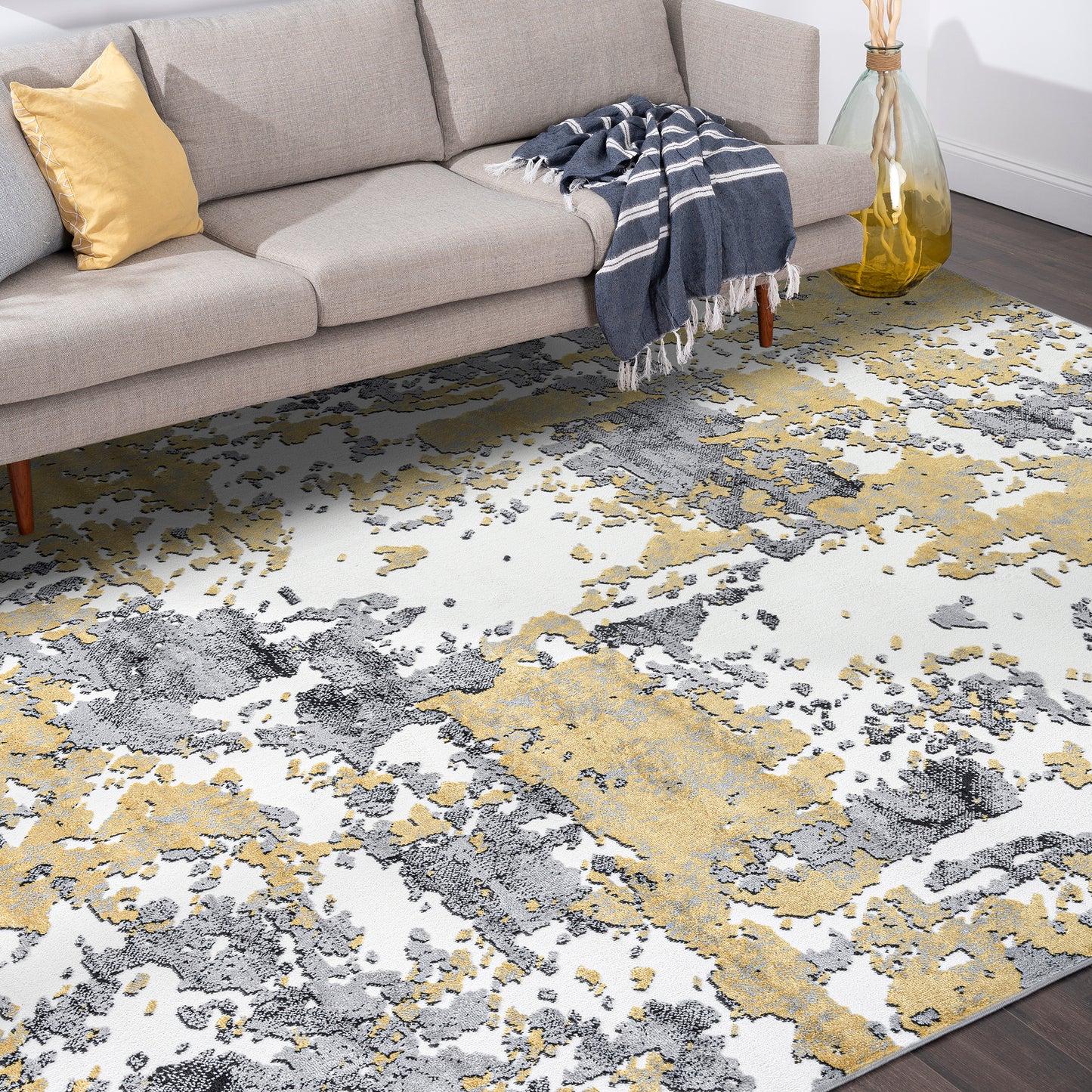 Wyatt-WYT10 Cut Pile Synthetic Blend Indoor Area Rug by Tayse Rugs