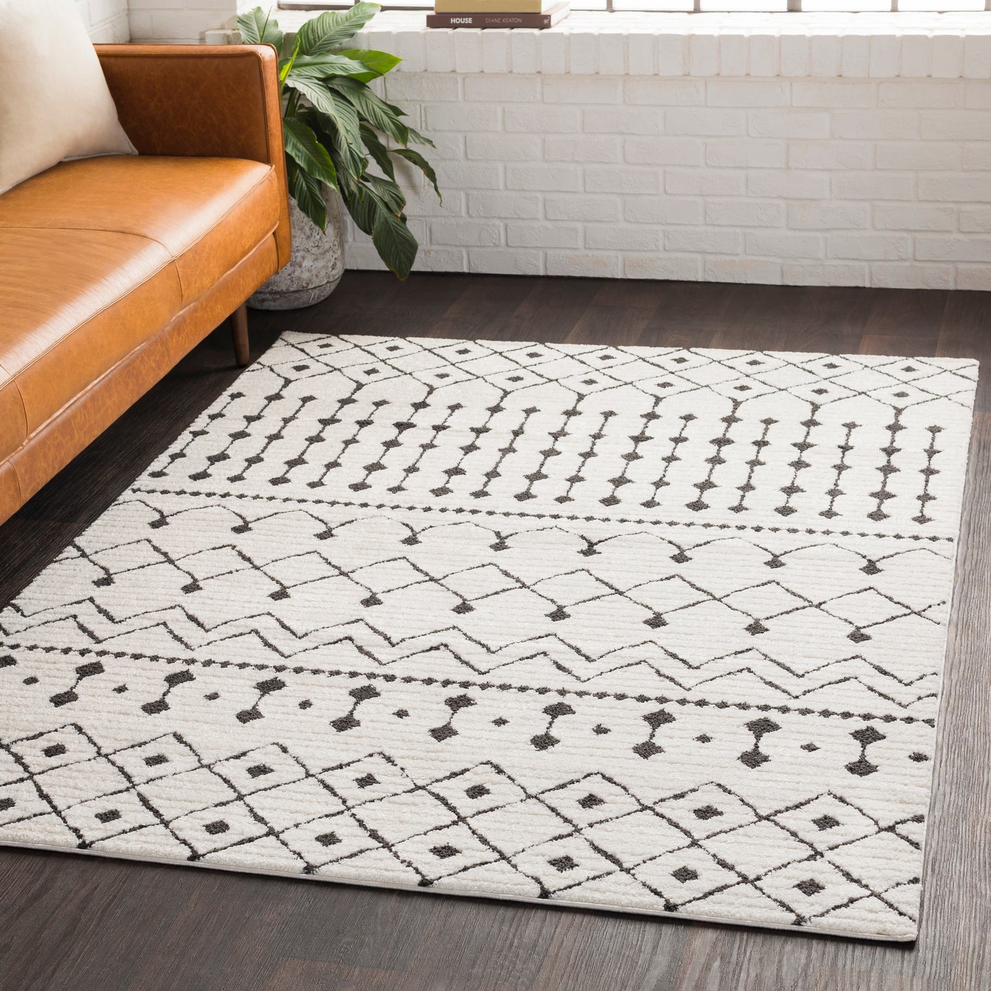 Moroccan Shag 21770 Machine Woven Synthetic Blend Indoor Area Rug by Surya Rugs