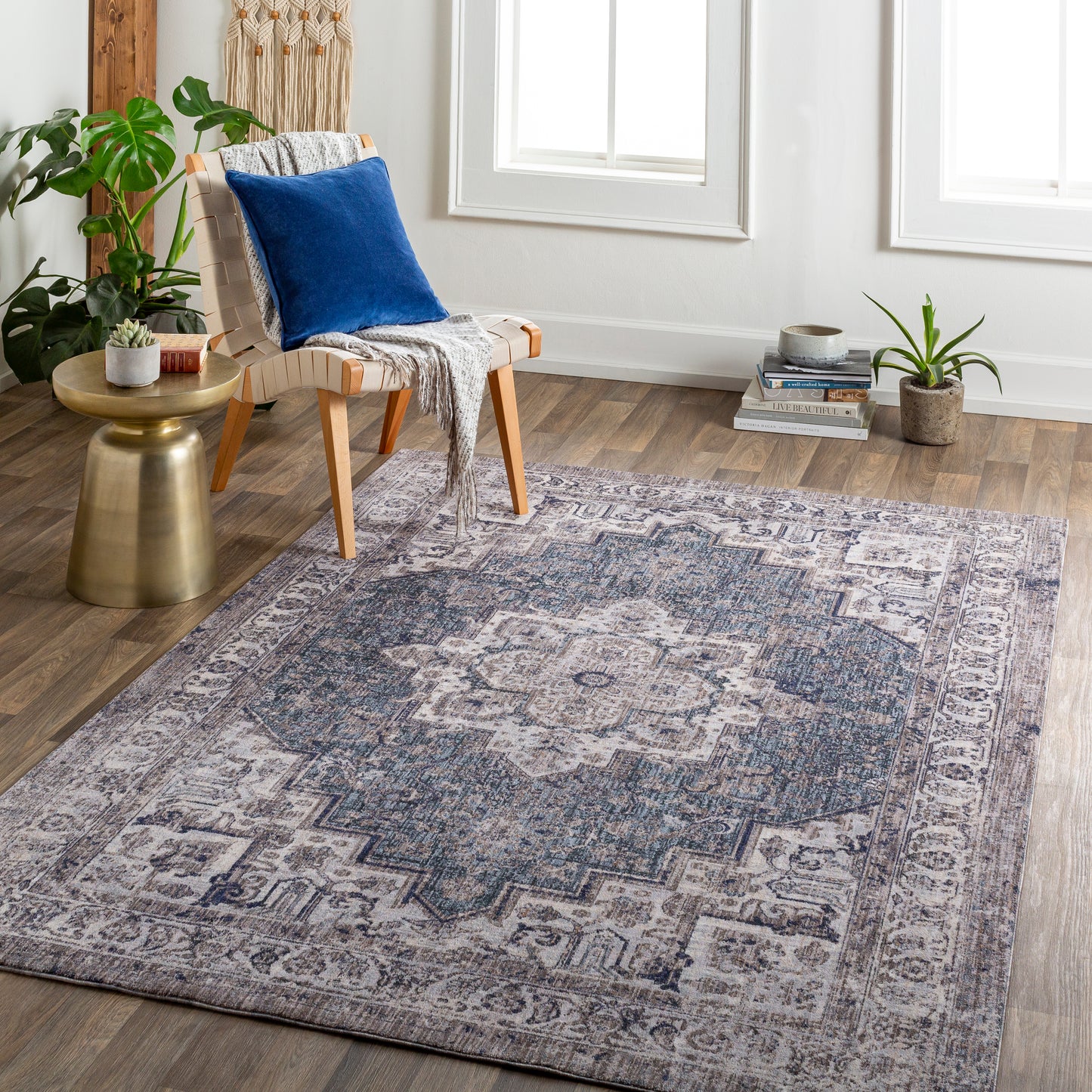 Merit 30799 Machine Woven Synthetic Blend Indoor Area Rug by Surya Rugs