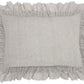 Sofia GE901 Linen Linen Frilled Border Throw Pillow From Mina Victory By Nourison Rugs