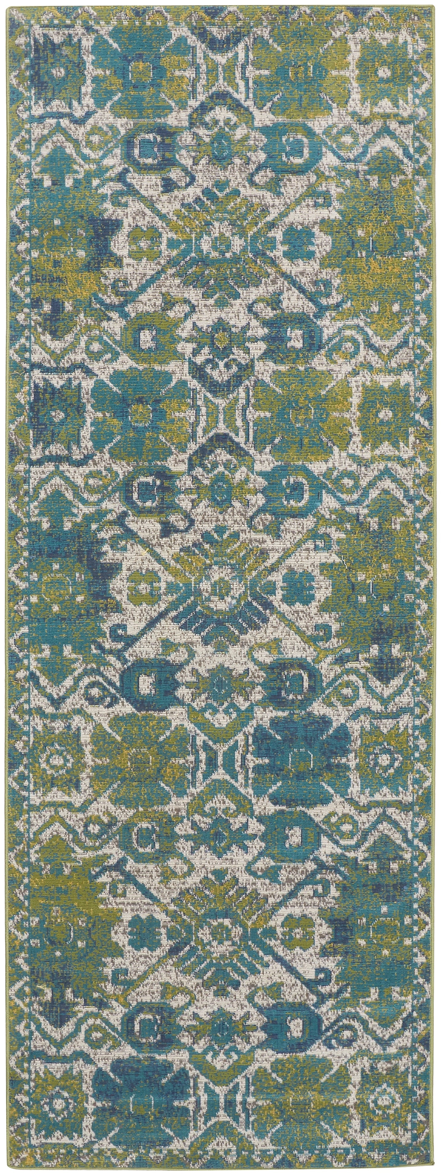 Foster 3758F Machine Made Synthetic Blend Indoor Area Rug by Feizy Rugs