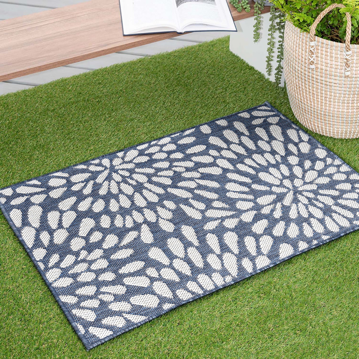 Eco-ECO19 Flat Weave Synthetic Blend Indoor/Outdoor Area Rug by Tayse Rugs