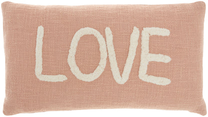 Life Styles SH042 Cotton Tufted Love Throw Pillow From Mina Victory By Nourison Rugs