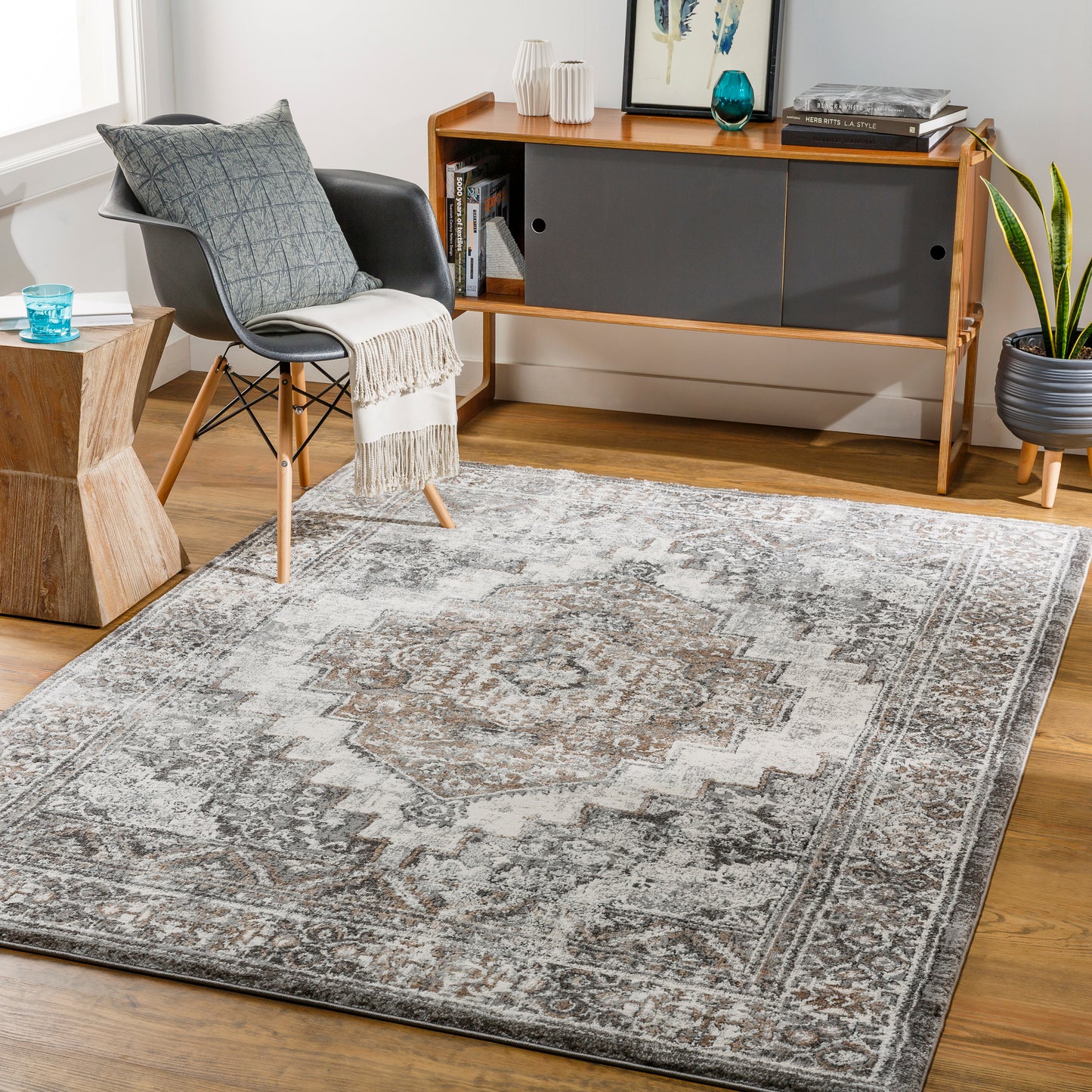Montana 29966 Machine Woven Synthetic Blend Indoor Area Rug by Surya Rugs