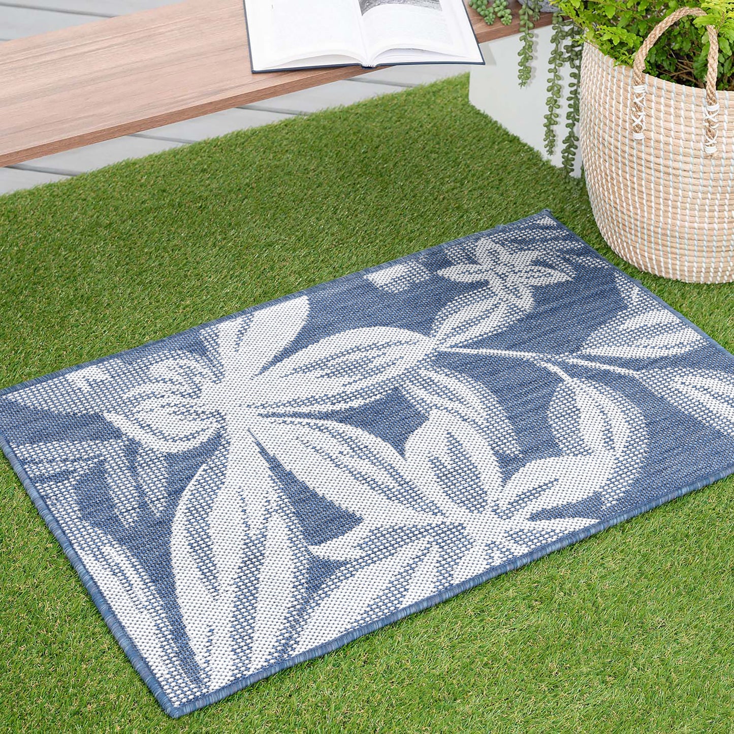 Eco-ECO17 Flat Weave Synthetic Blend Indoor/Outdoor Area Rug by Tayse Rugs