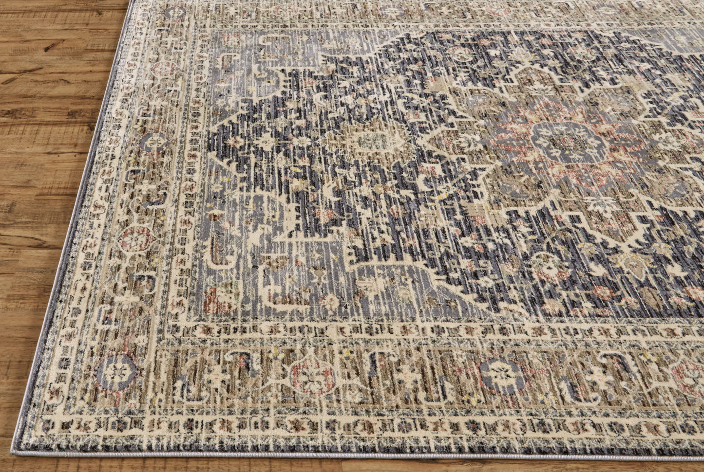 Grayson 3578F Machine Made Synthetic Blend Indoor Area Rug by Feizy Rugs