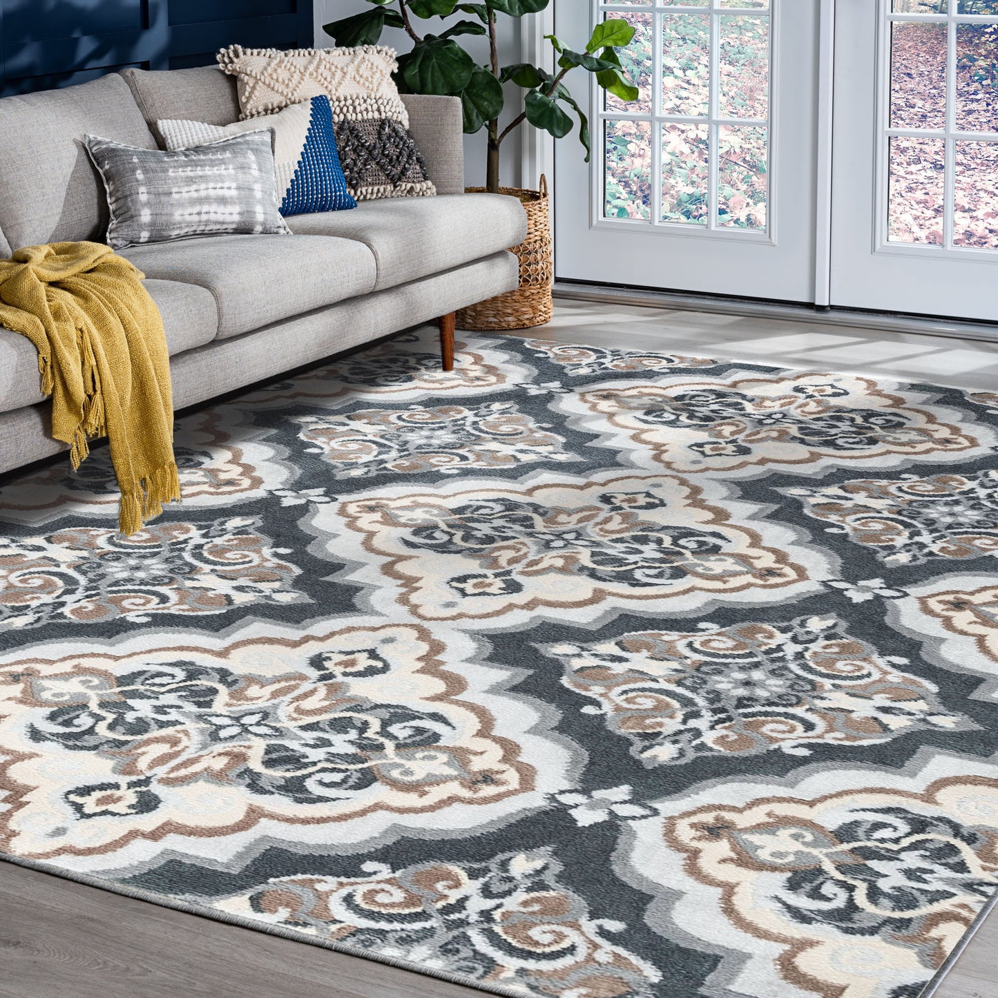 Madison-MDN41 Cut Pile Synthetic Blend Indoor Area Rug by Tayse Rugs