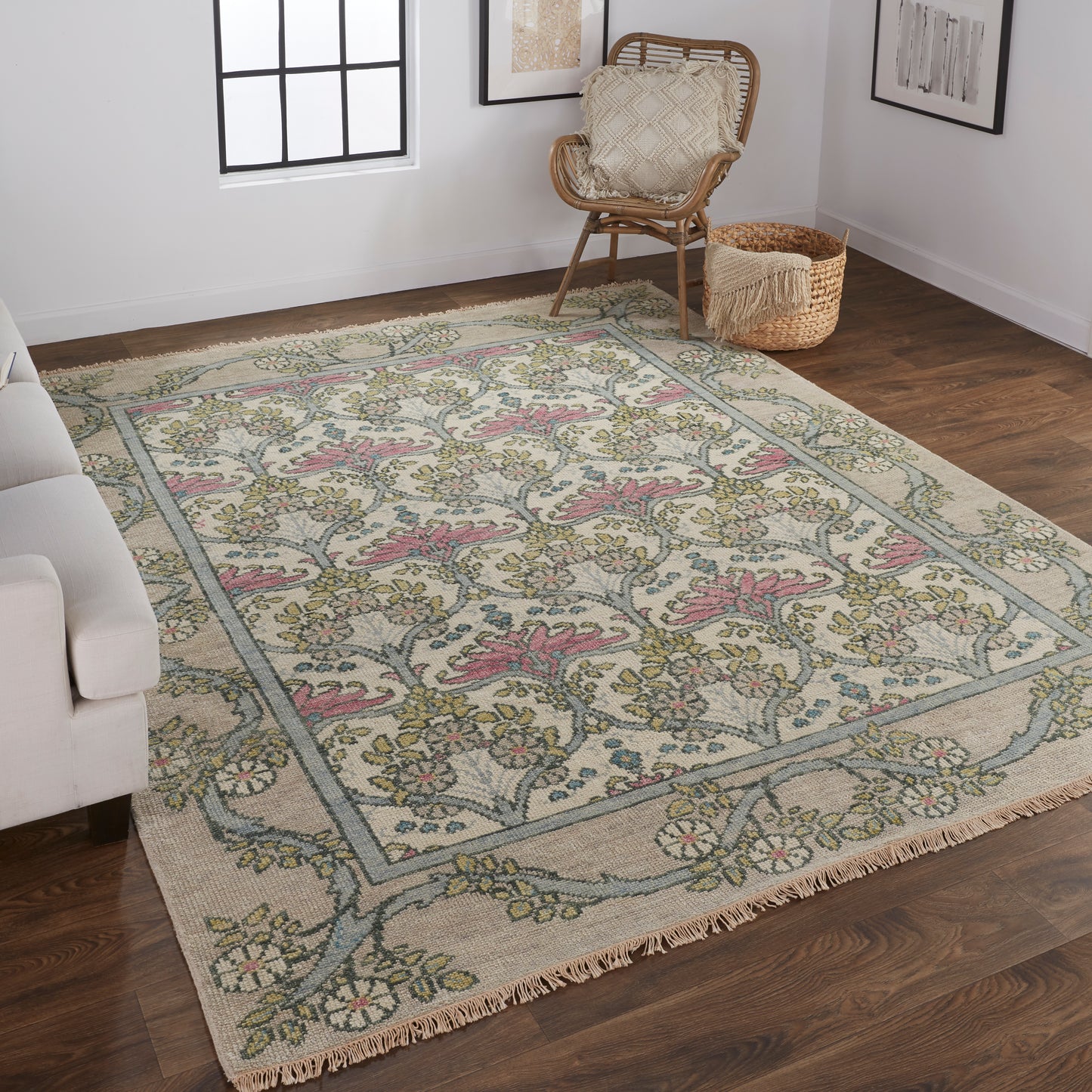 Beall 6714F Hand Knotted Wool Indoor Area Rug by Feizy Rugs