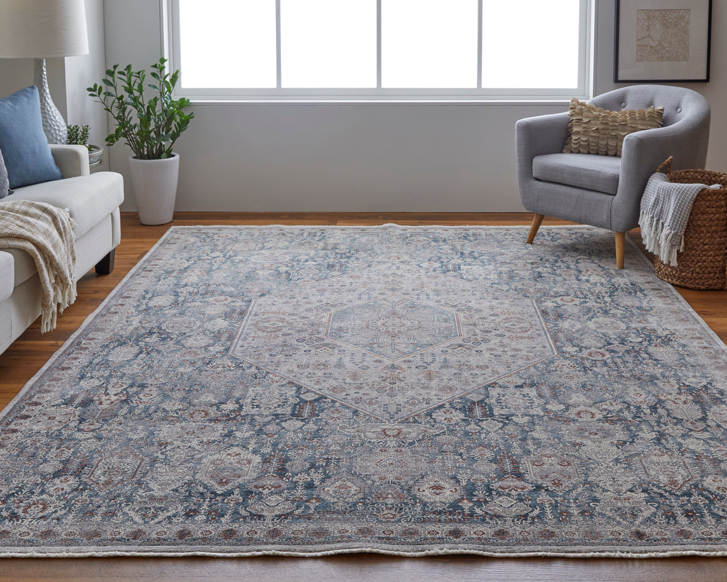 Marquette 39GUF Power Loomed Synthetic Blend Indoor Area Rug by Feizy Rugs