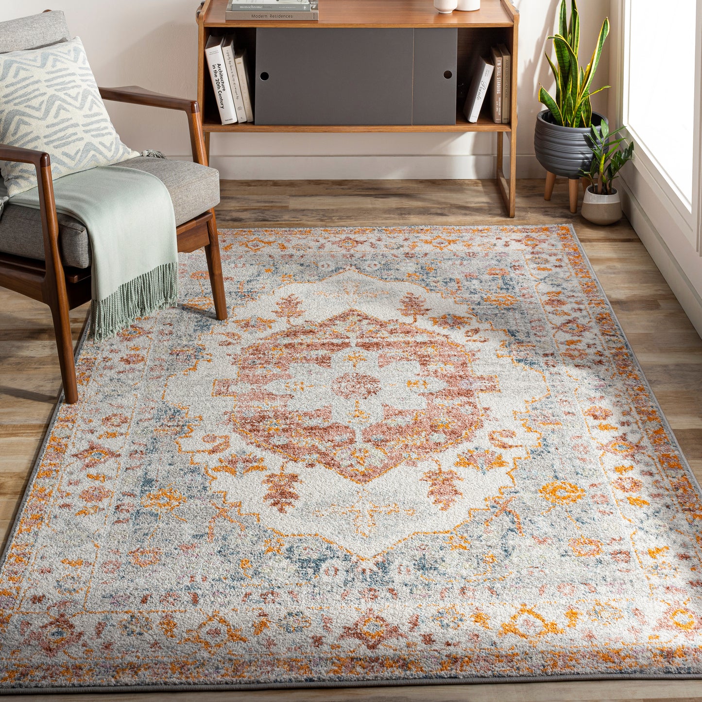 New Mexico 29131 Machine Woven Synthetic Blend Indoor Area Rug by Surya Rugs