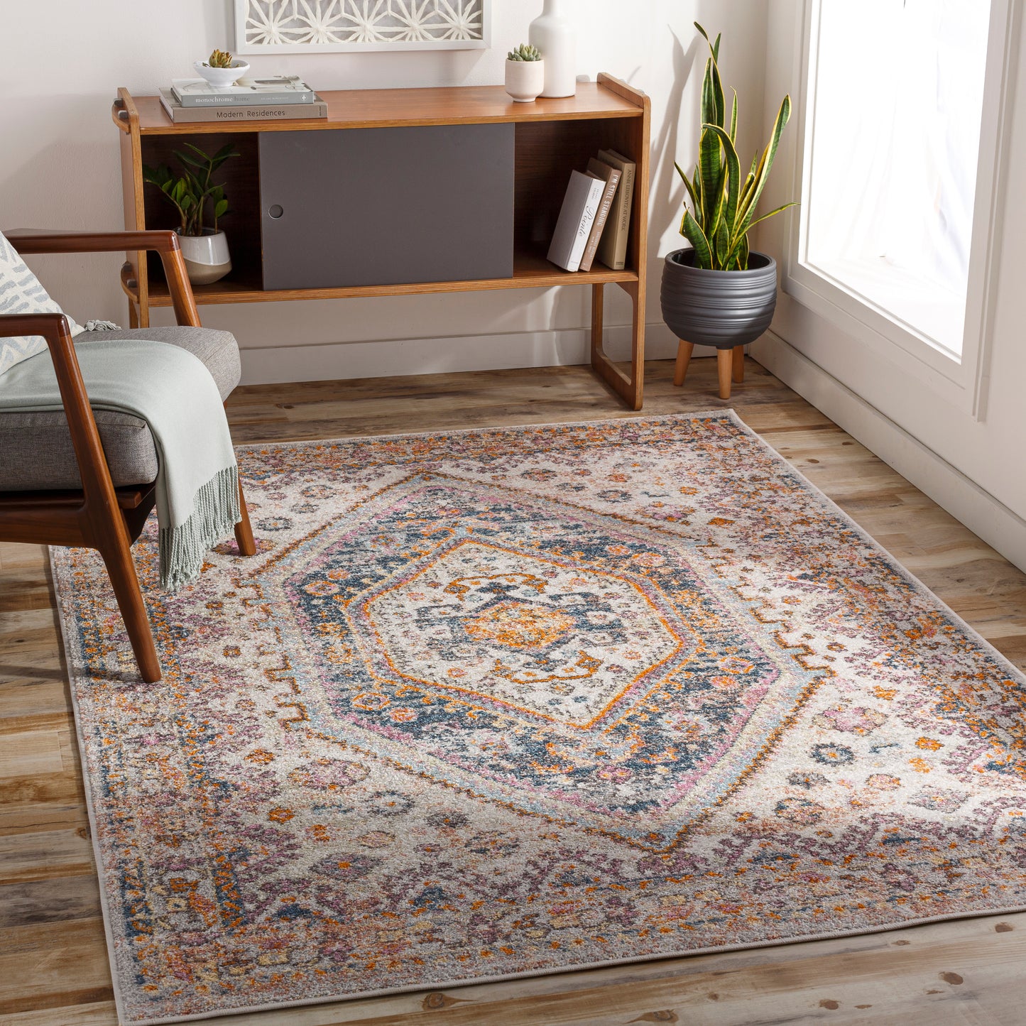 New Mexico 29132 Machine Woven Synthetic Blend Indoor Area Rug by Surya Rugs