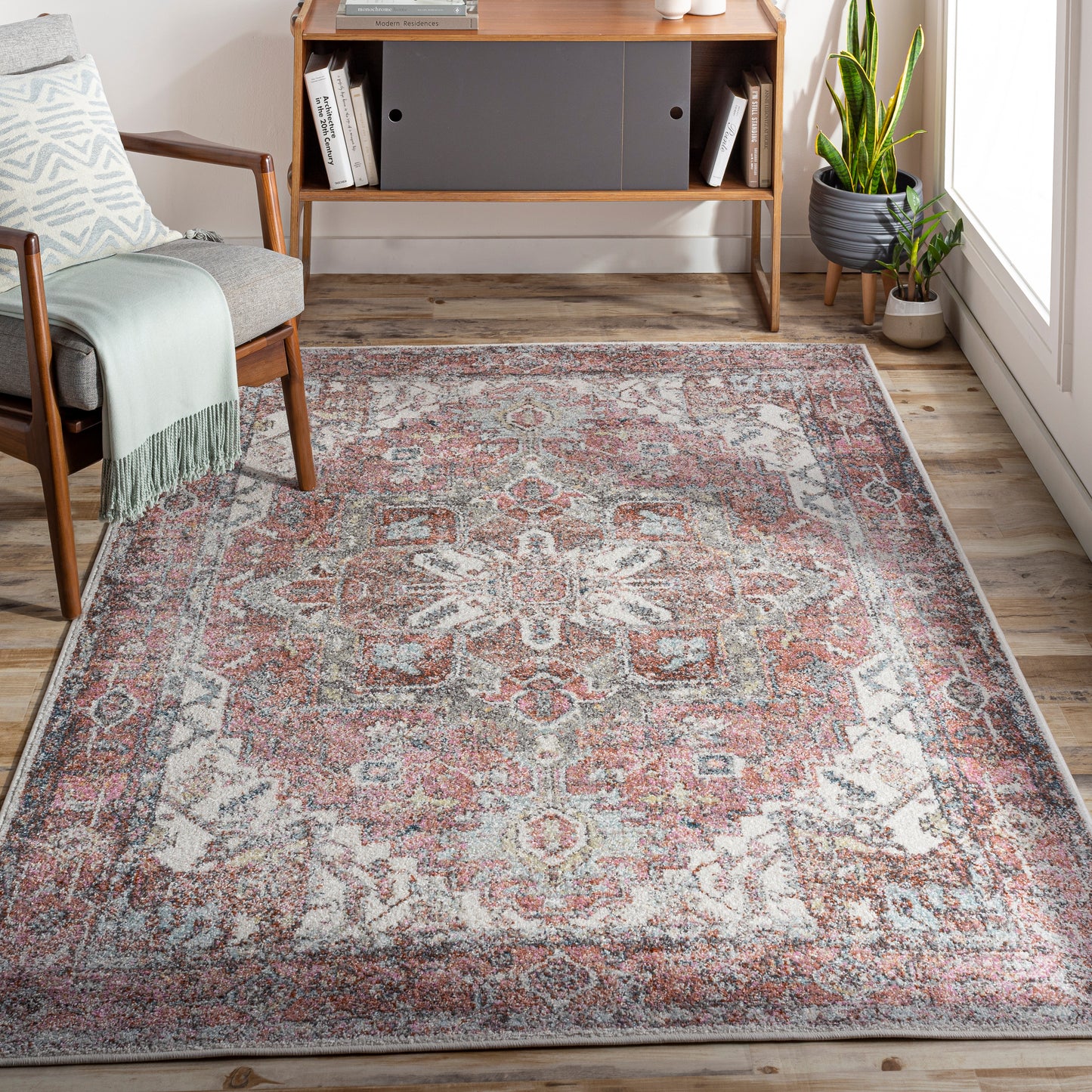 New Mexico 29145 Machine Woven Synthetic Blend Indoor Area Rug by Surya Rugs