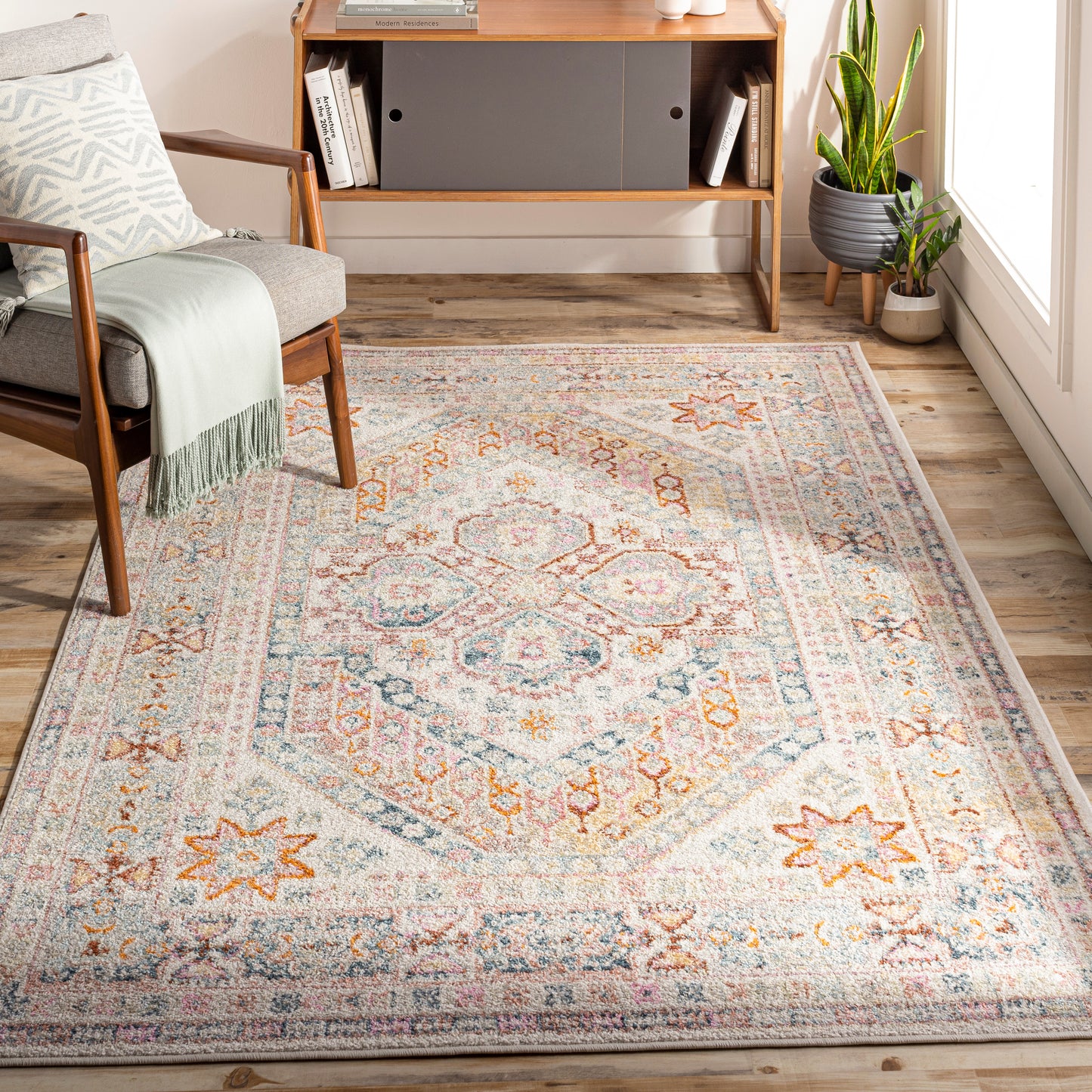 New Mexico 29149 Machine Woven Synthetic Blend Indoor Area Rug by Surya Rugs