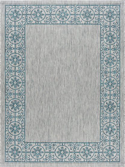 Veranda-VND18 Flat Weave Synthetic Blend Indoor/Outdoor Area Rug by Tayse Rugs