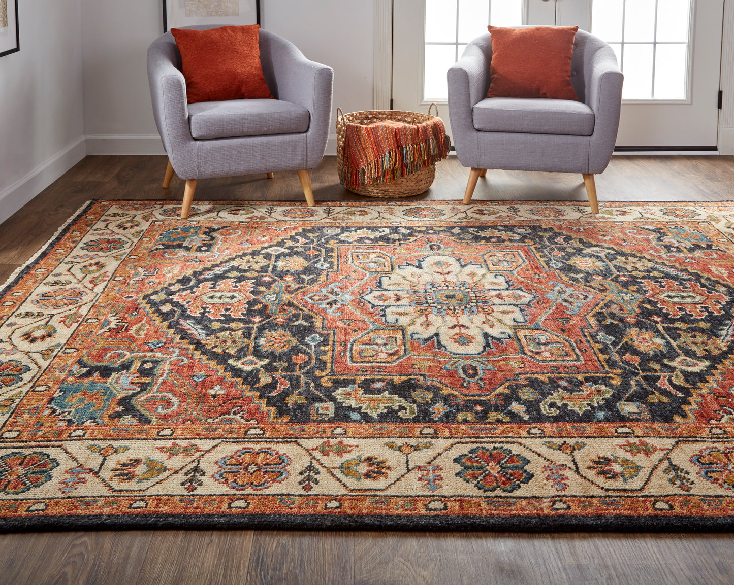 Carrington 6803F Hand Knotted Wool Indoor Area Rug by Feizy Rugs