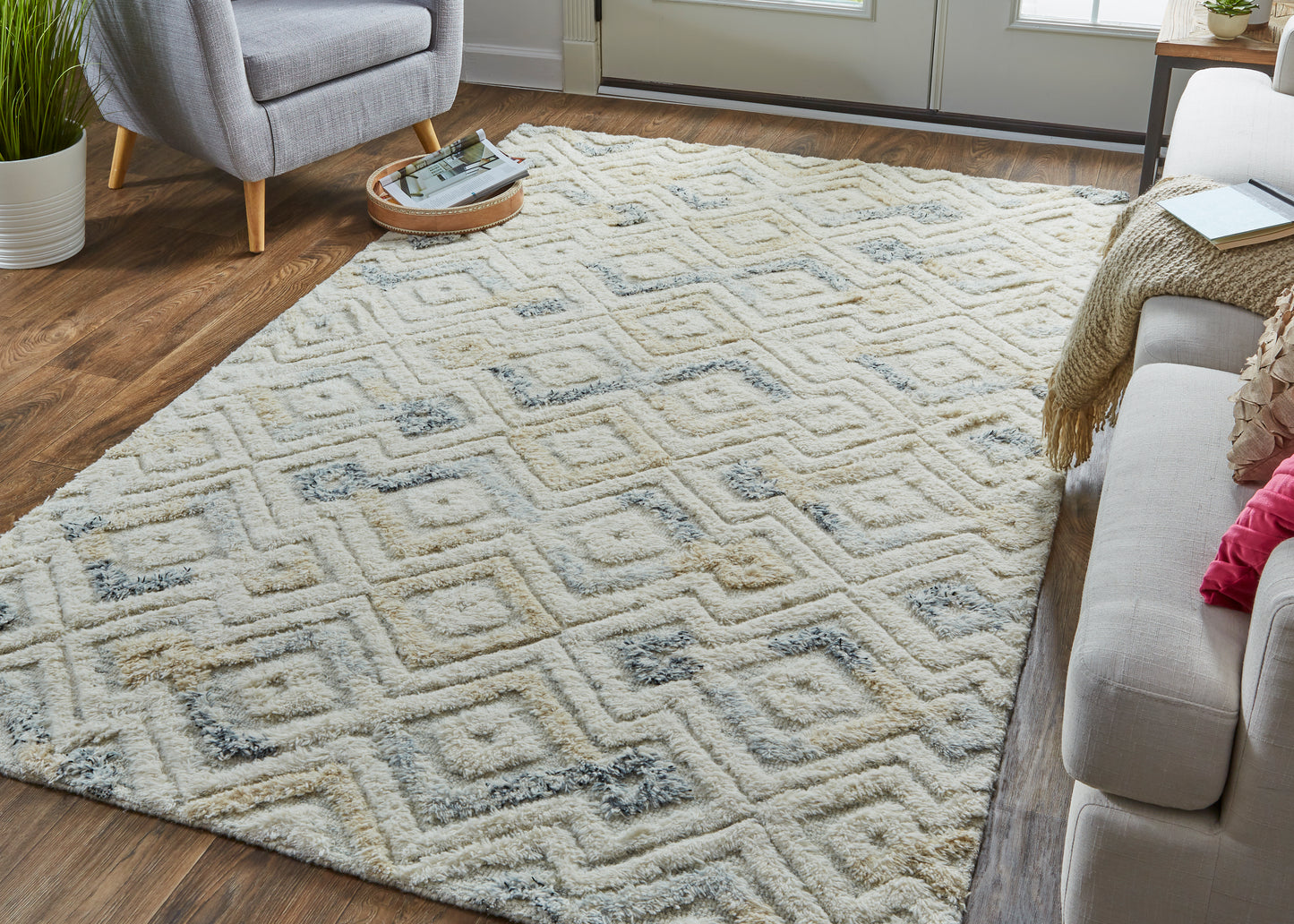 Anica 8004F Hand Tufted Wool Indoor Area Rug by Feizy Rugs