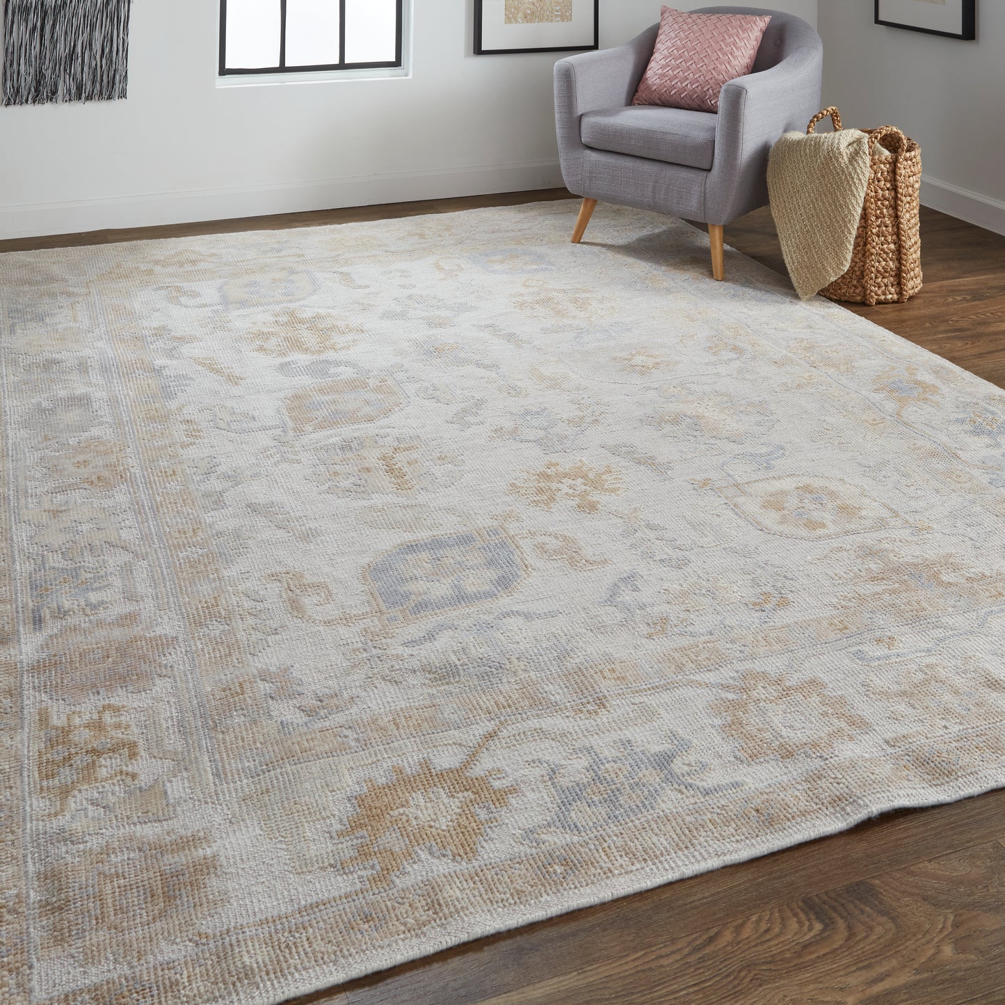 Wendover 6847F Hand Knotted Synthetic Blend Indoor Area Rug by Feizy Rugs