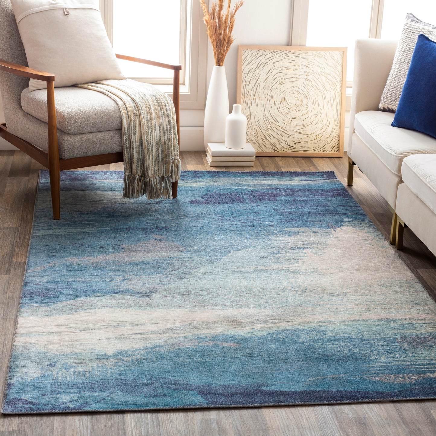 Olivia 24009 Machine Woven Synthetic Blend Indoor Area Rug by Surya Rugs