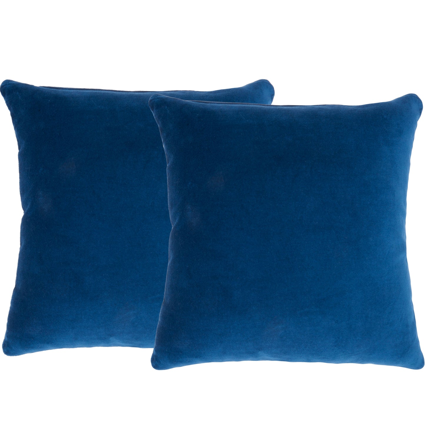 Life Styles SS999 Cotton Solid Velvet 2 Pack Pillow Cover From Mina Victory By Nourison Rugs