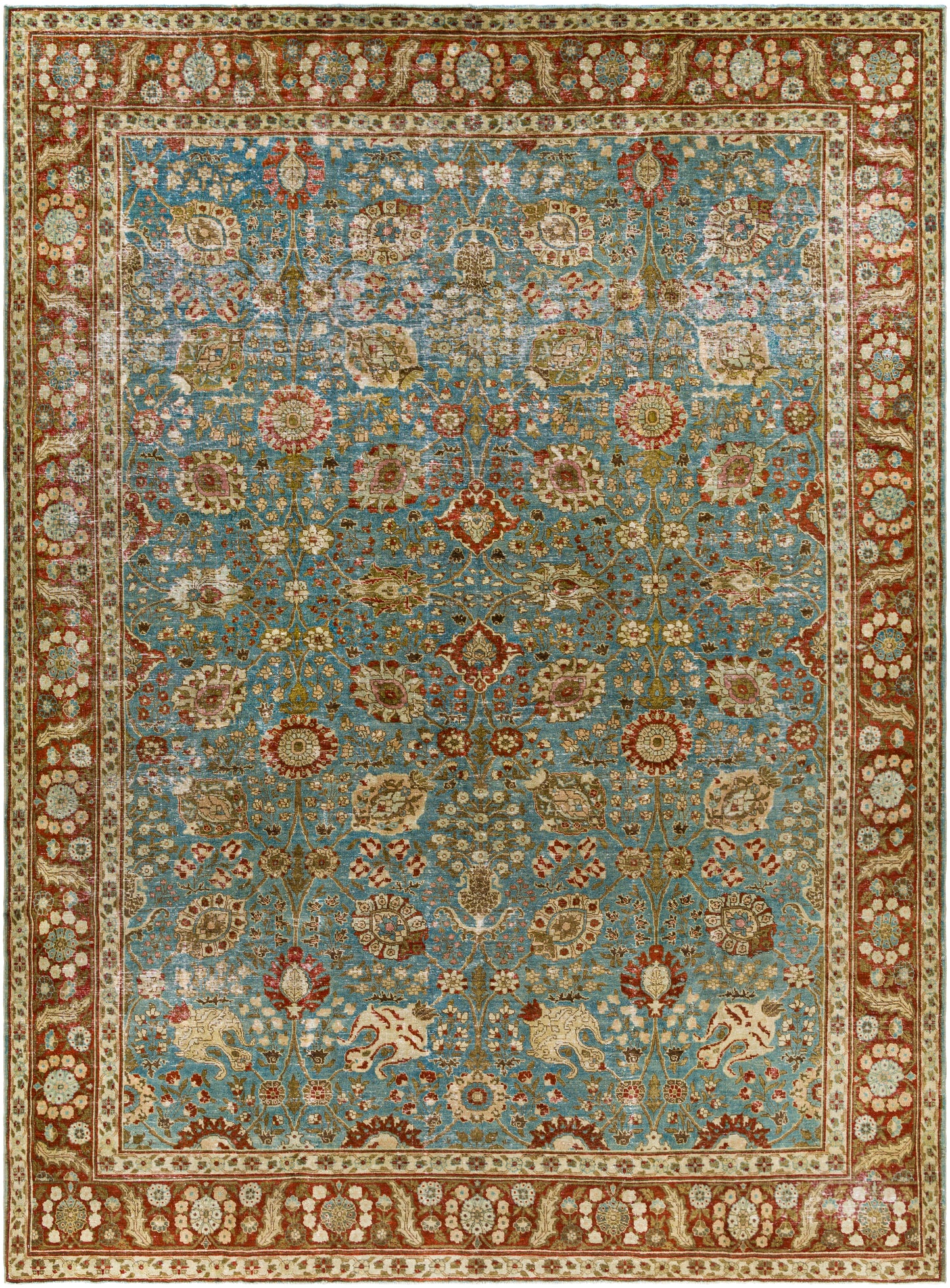 Antique One of a Kind 29808 Hand Knotted Wool Indoor Area Rug by Surya Rugs