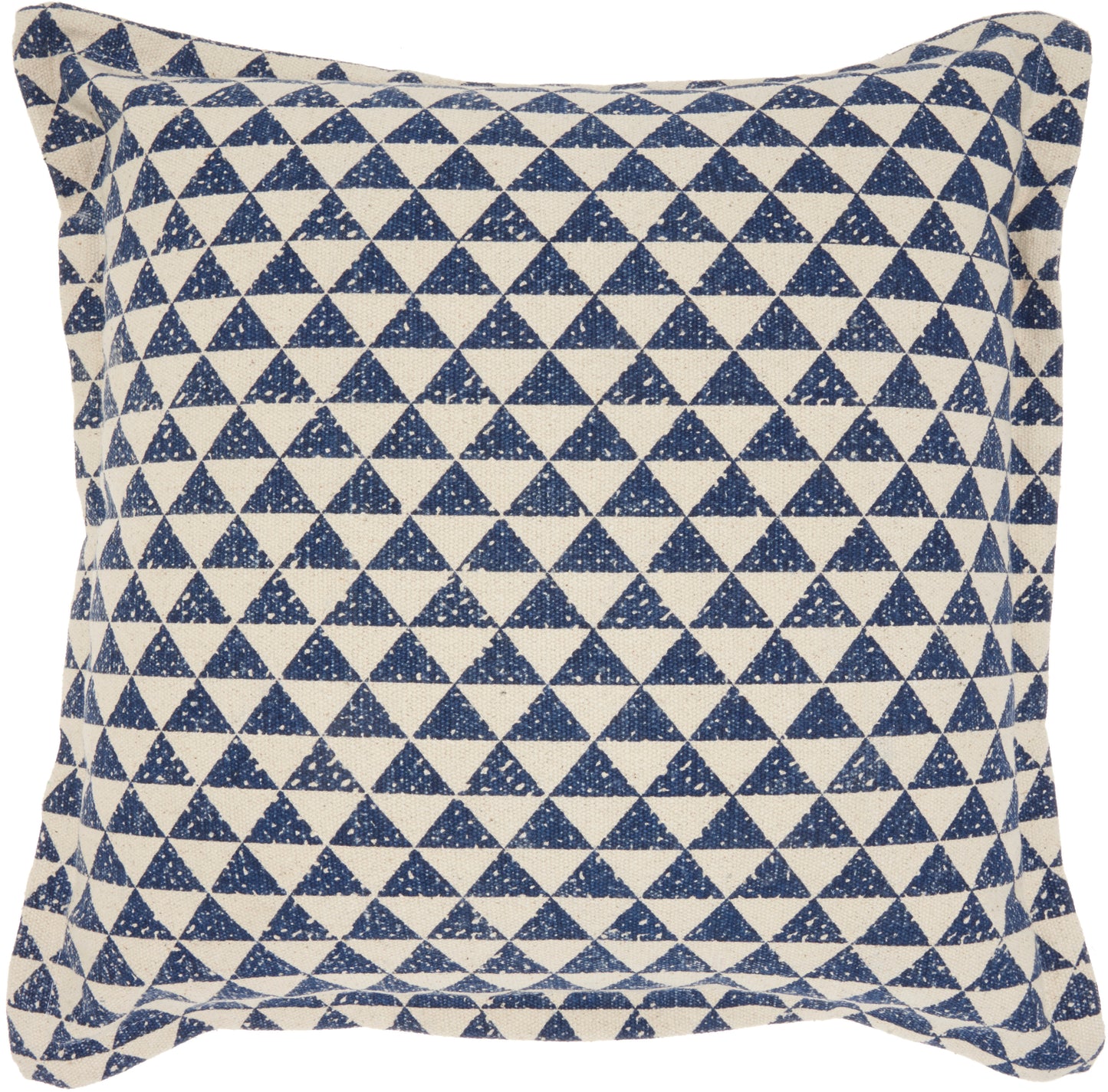 Life Styles DL559 Cotton Printed Triangles Throw Pillow From Mina Victory By Nourison Rugs