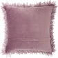 Shag TL050 Synthetic Blend Space Dyed Shag Throw Pillow From Mina Victory By Nourison Rugs