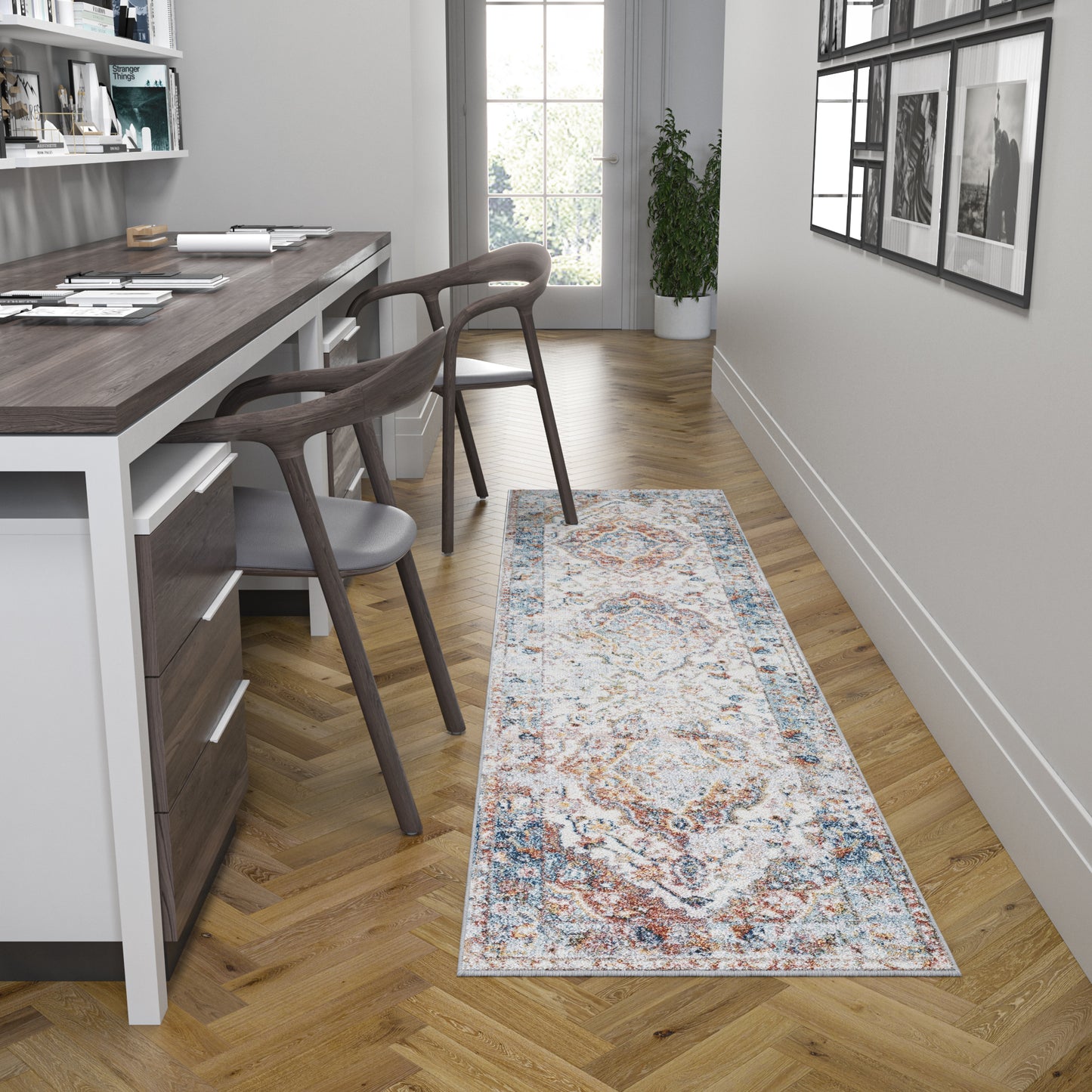 Reina-REI15 Cut Pile Synthetic Blend Indoor Area Rug by Tayse Rugs