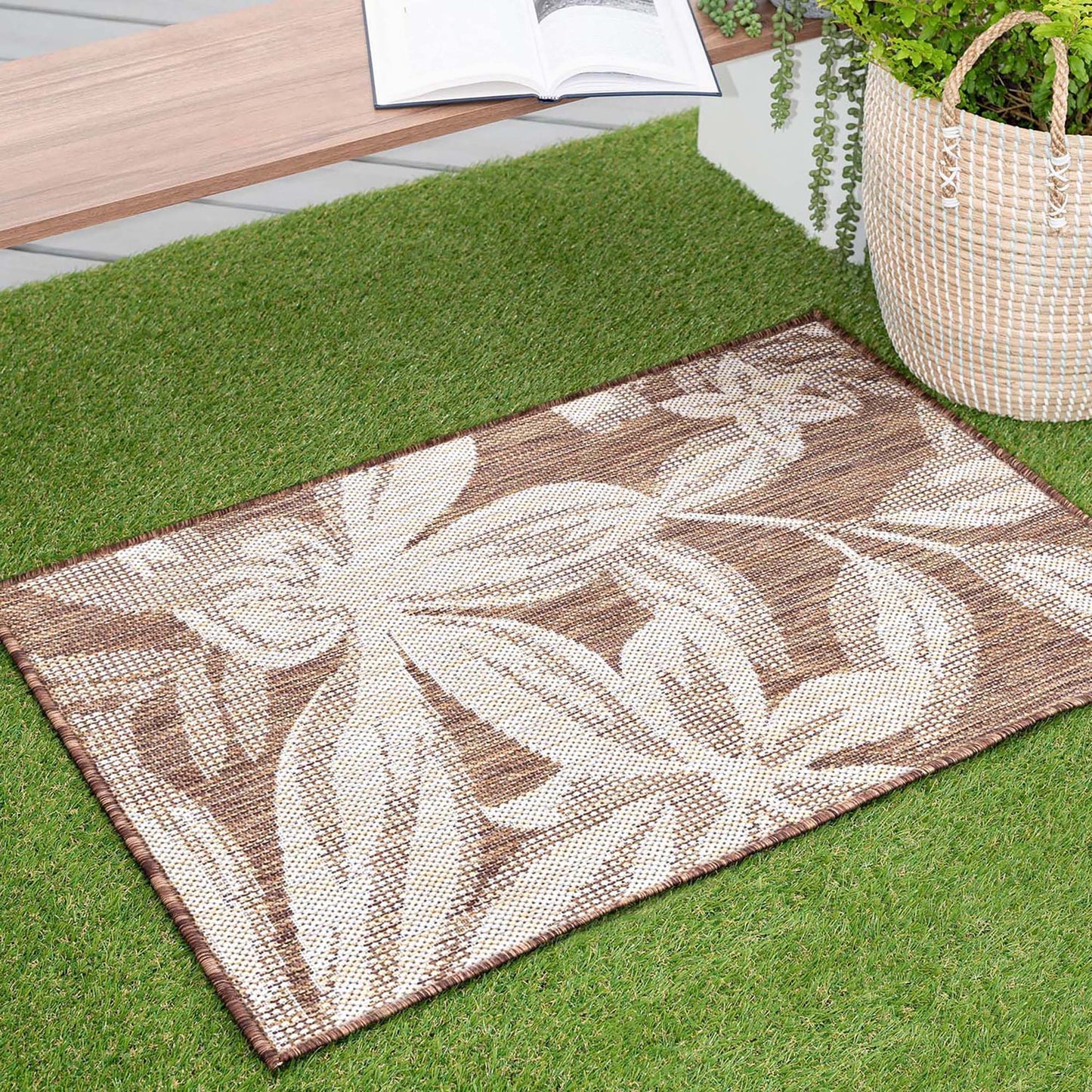 Eco-ECO17 Flat Weave Synthetic Blend Indoor/Outdoor Area Rug by Tayse Rugs