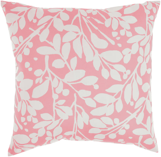 Nourison Rugs Waverly Waverly Pillows WP011 Leaf Storm Coral Throw Pillow