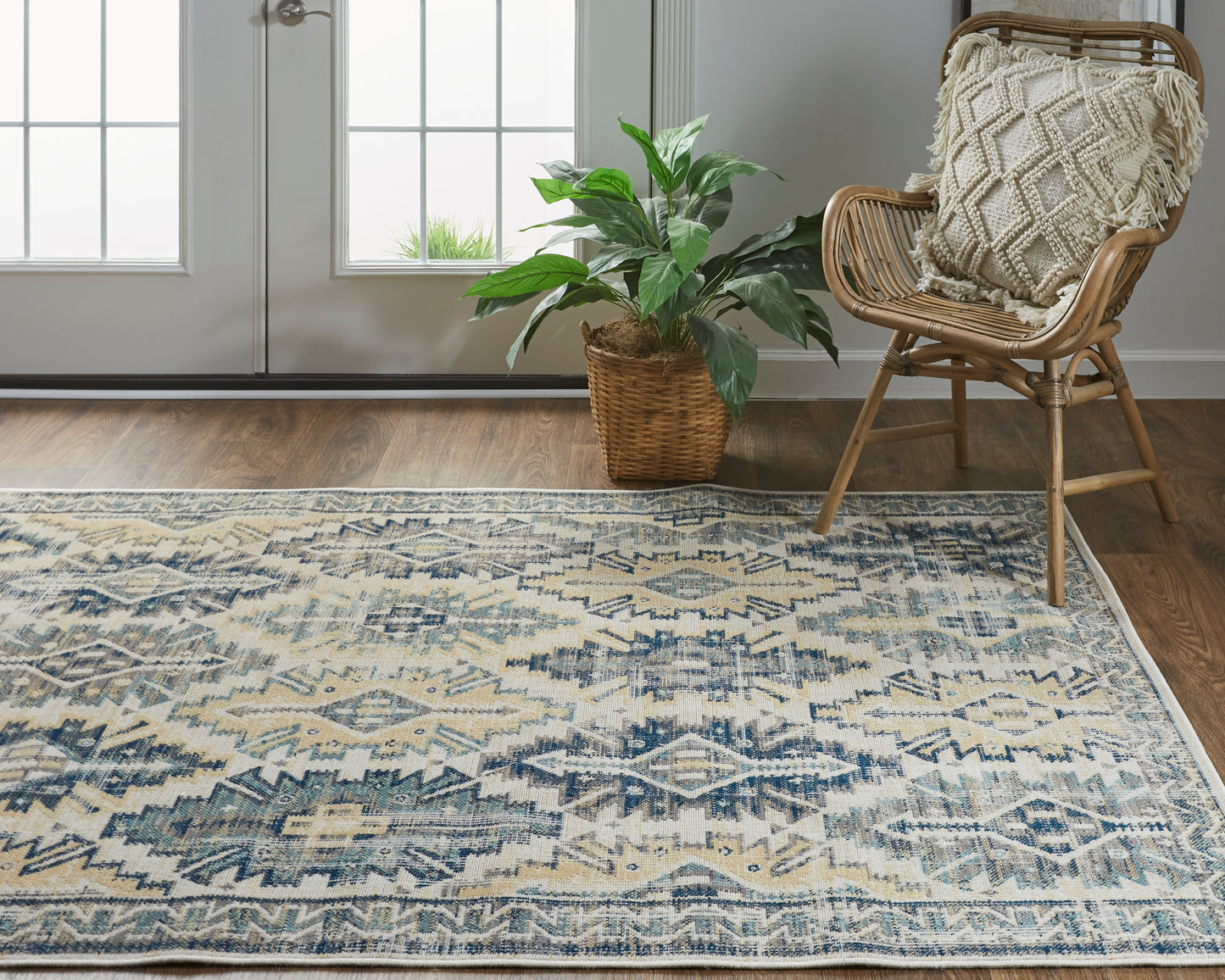 Nolan 39C8F Power Loomed Synthetic Blend Indoor Area Rug by Feizy Rugs