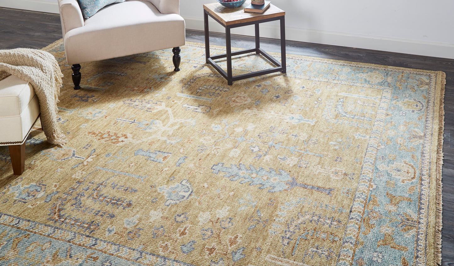 Carrington 6501F Hand Knotted Wool Indoor Area Rug by Feizy Rugs