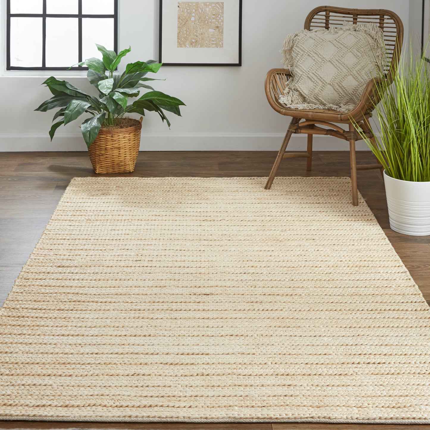 Kaelani 0769F Hand Woven Jute Indoor Area Rug by Feizy Rugs