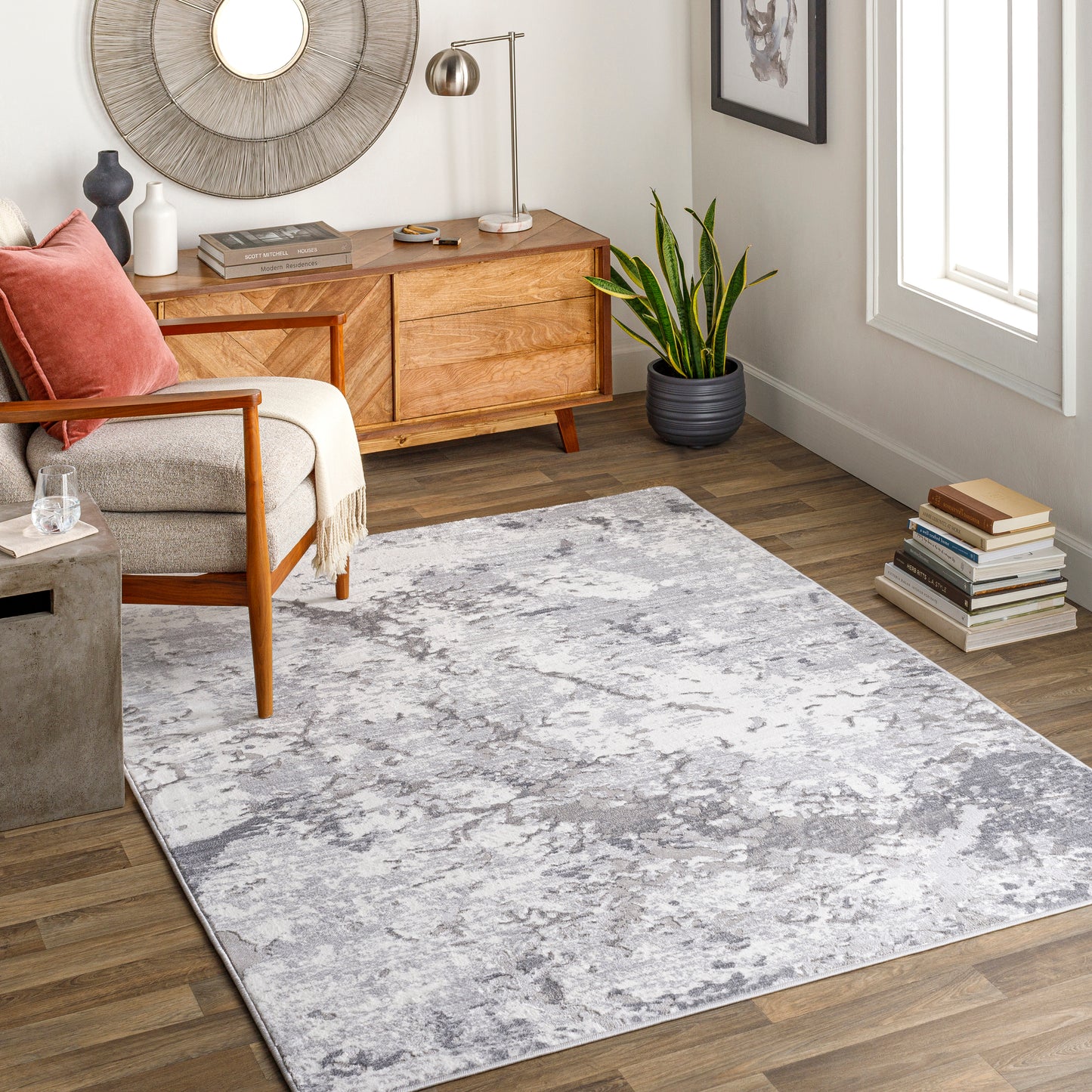 Perception 26640 Machine Woven Synthetic Blend Indoor Area Rug by Surya Rugs