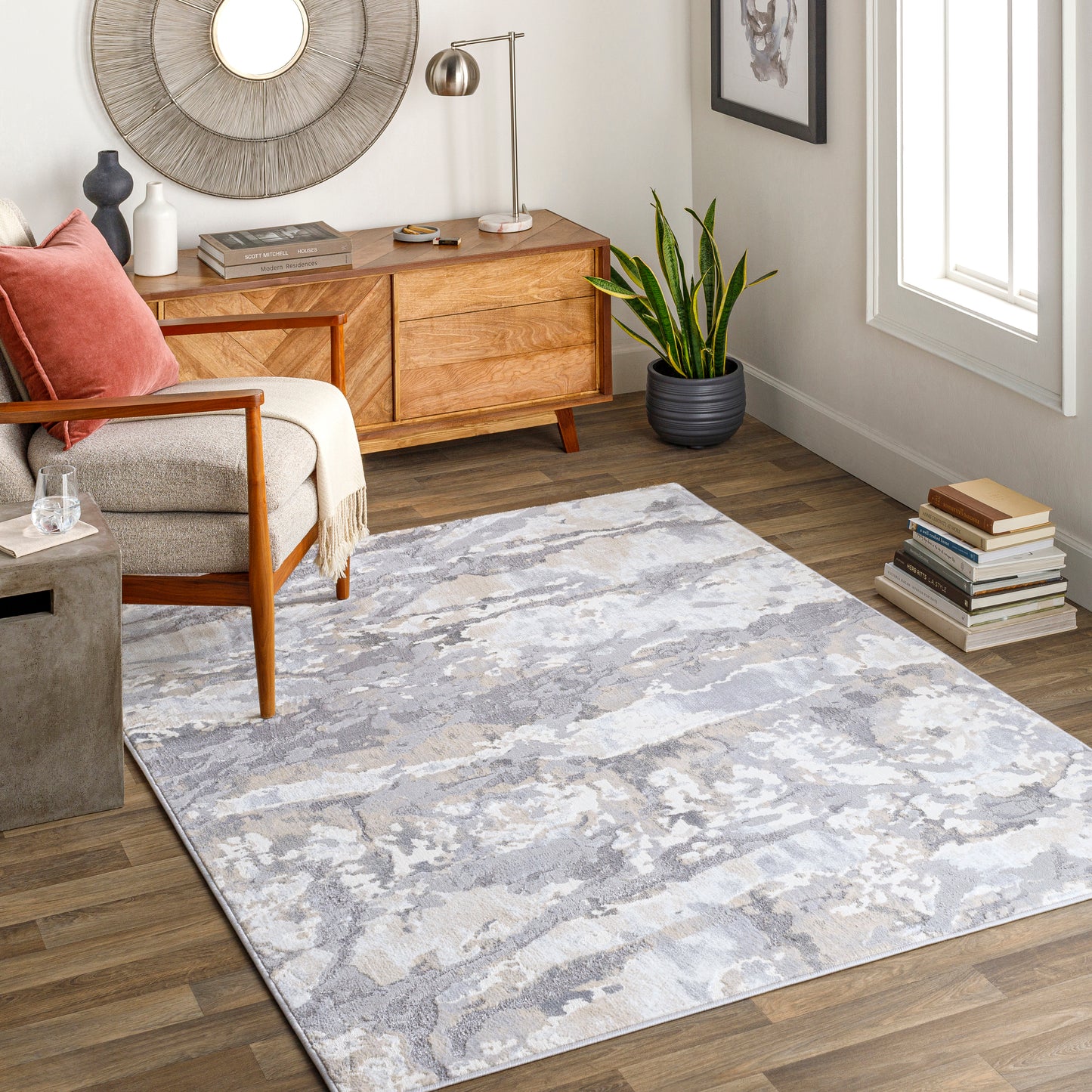 Perception 26617 Machine Woven Synthetic Blend Indoor Area Rug by Surya Rugs