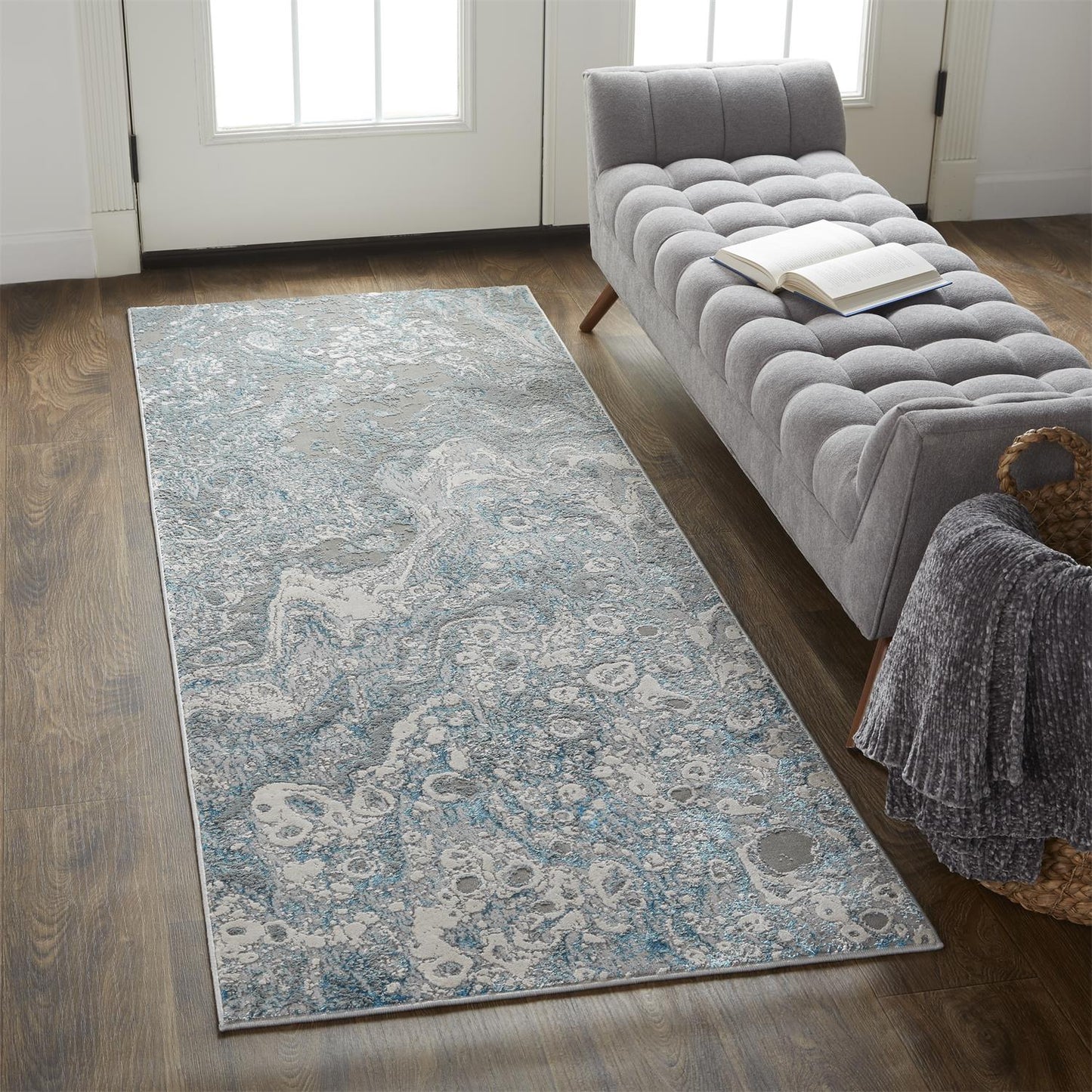 Azure 3405F Machine Made Synthetic Blend Indoor Area Rug by Feizy Rugs
