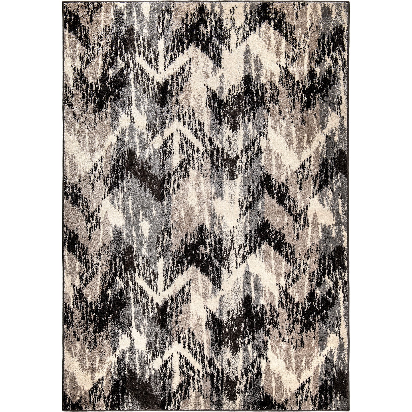 Orian Rugs American Heritage Distressed Chevron AHS/DICH Grey Area Rug