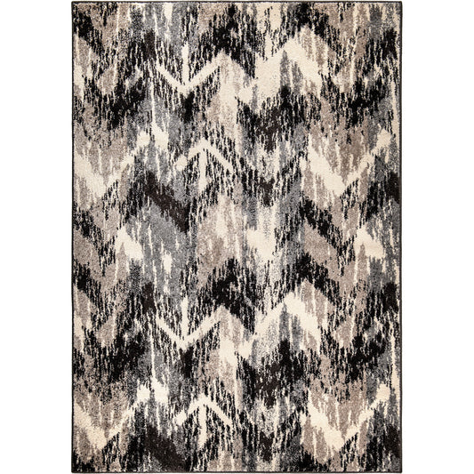 Orian Rugs American Heritage Distressed Chevron AHS/DICH Grey Area Rug