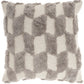 Nicole Curtis Pillow RC116 Cotton Tufted Diag Checkers Throw Pillow From Nicole Curtis By Nourison Rugs