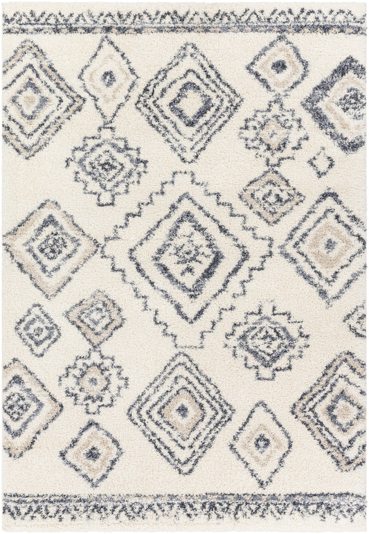 Puffy shag 30677 Machine Woven Synthetic Blend Indoor Area Rug by Surya Rugs