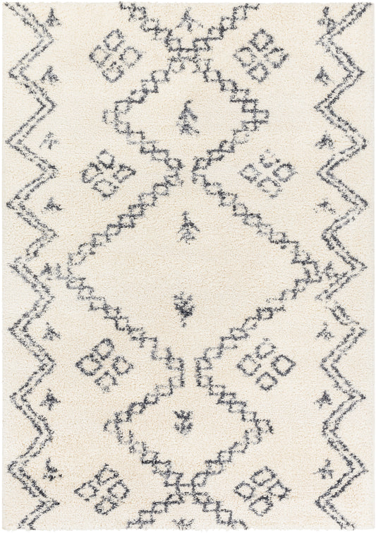 Puffy shag 30678 Machine Woven Synthetic Blend Indoor Area Rug by Surya Rugs