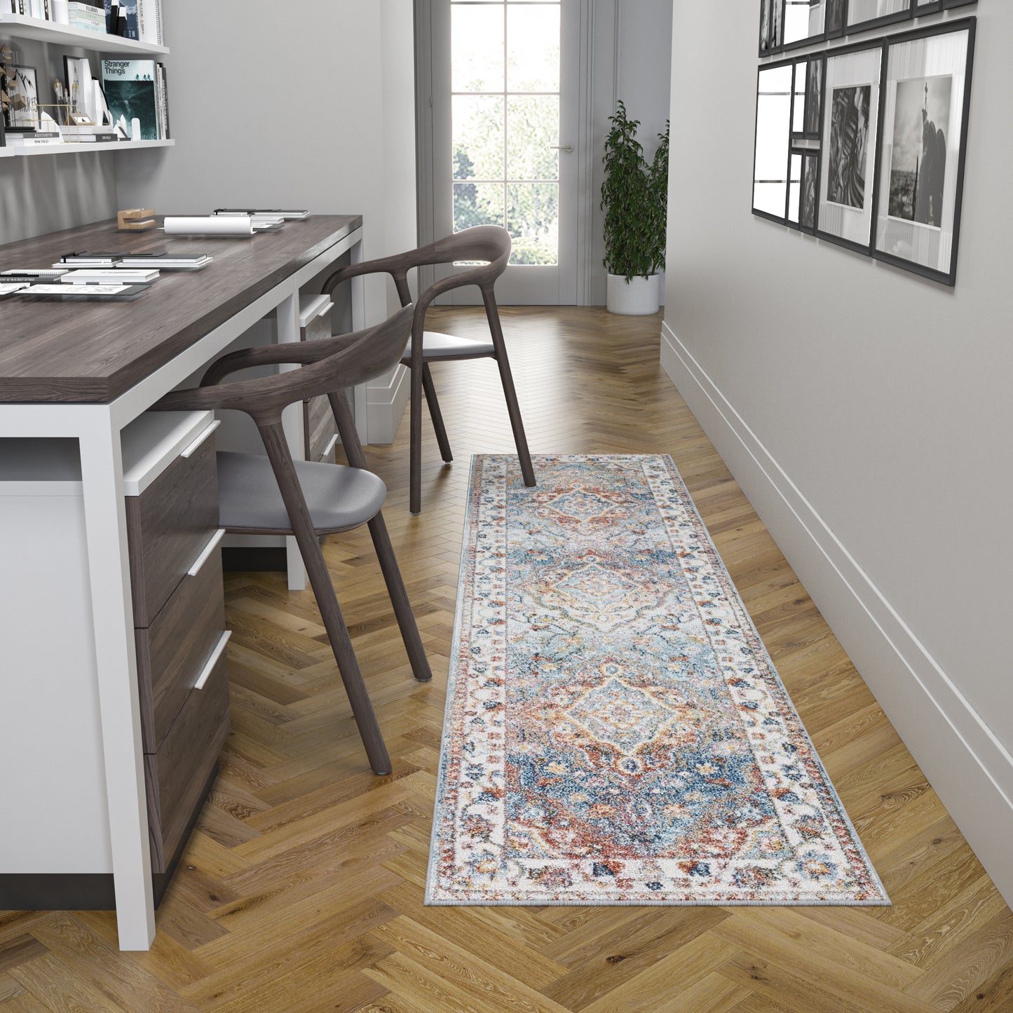 Reina-REI15 Cut Pile Synthetic Blend Indoor Area Rug by Tayse Rugs