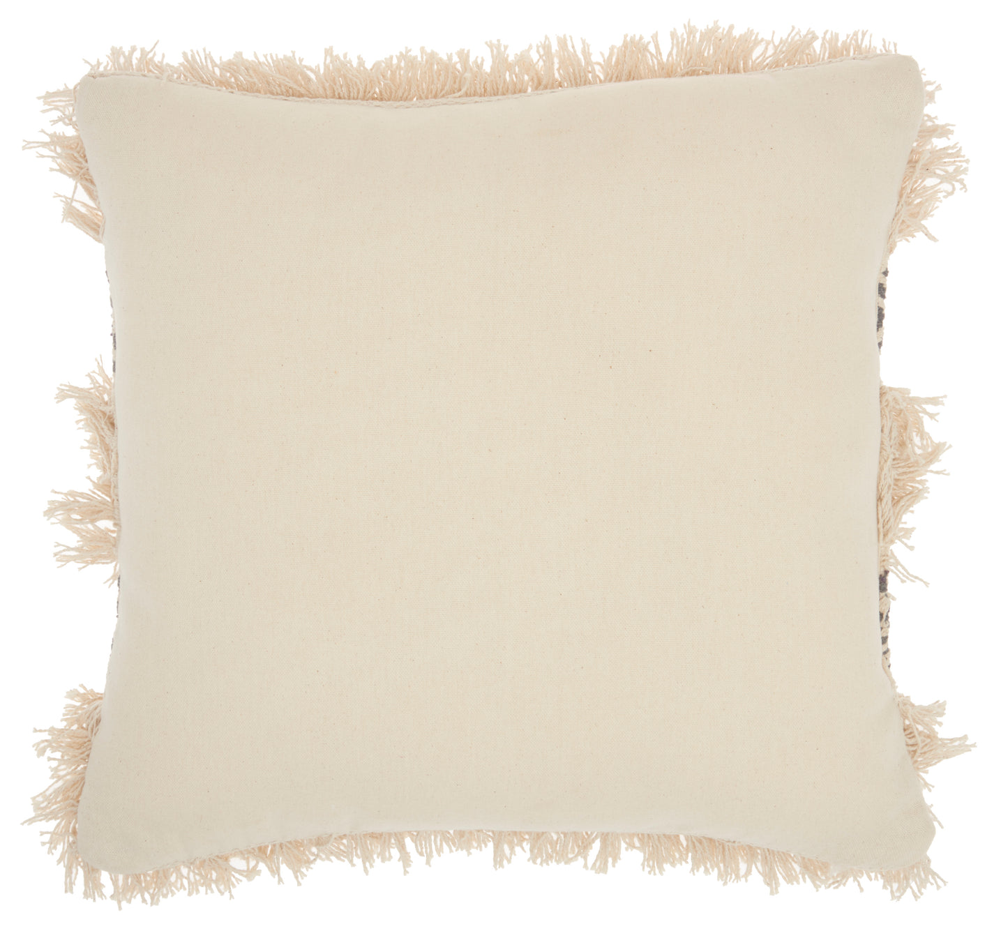 Life Styles DL033 Cotton Diamond Stripe Textu Throw Pillow From Mina Victory By Nourison Rugs