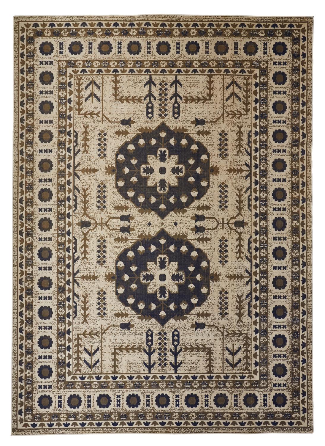 Foster 3754F Machine Made Synthetic Blend Indoor Area Rug by Feizy Rugs