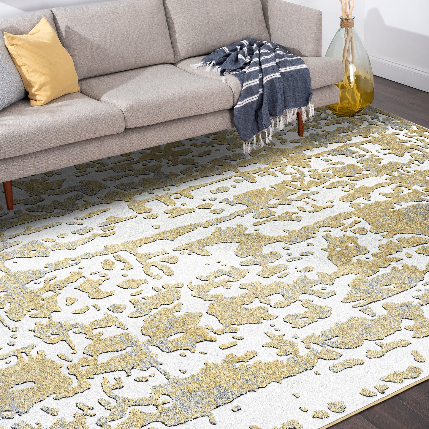 Wyatt-WYT16 Cut Pile Synthetic Blend Indoor Area Rug by Tayse Rugs