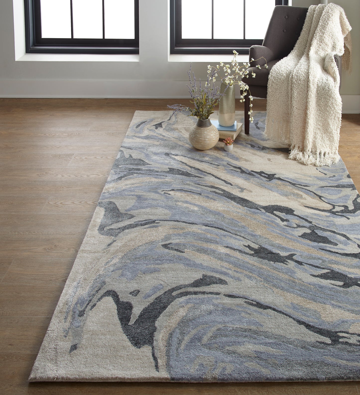 Dryden 8790F Hand Tufted Synthetic Blend Indoor Area Rug by Feizy Rugs