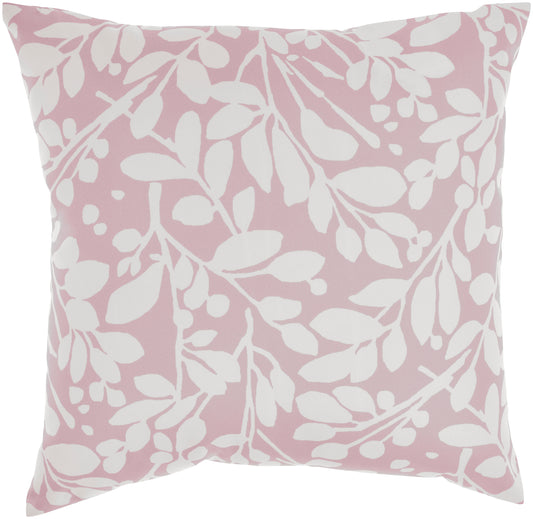 Nourison Rugs Waverly Waverly Pillows WP011 Leaf Storm Blush Throw Pillow